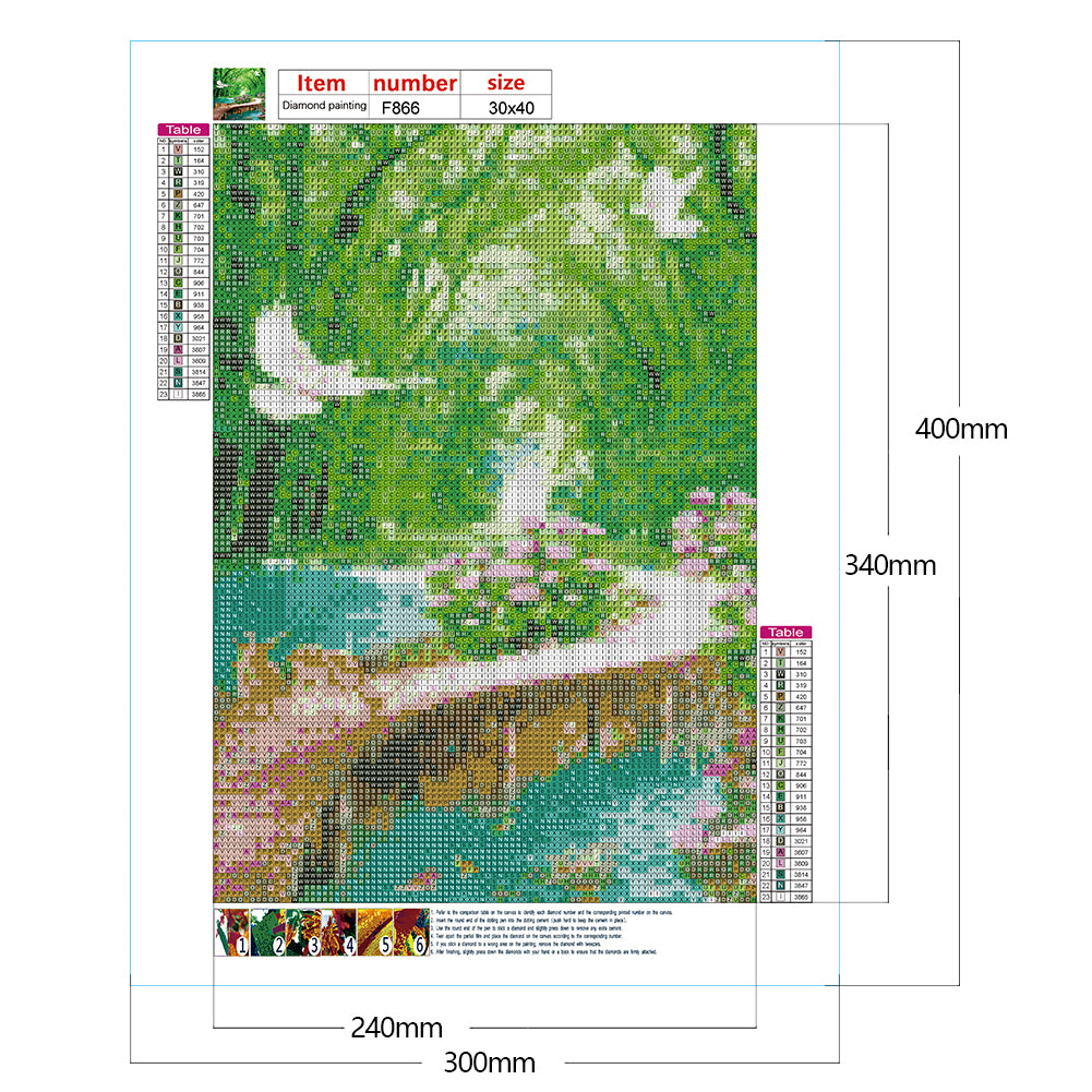 Xiaohe Plank Road - Full Square Drill Diamond Painting 30*40CM