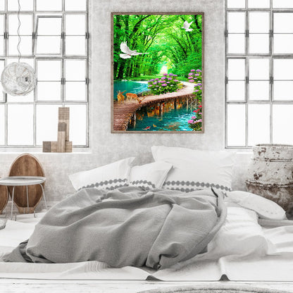 Xiaohe Plank Road - Full Square Drill Diamond Painting 30*40CM