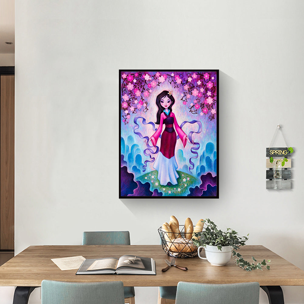 Hua Mulan - Full Round Drill Diamond Painting 30*40CM