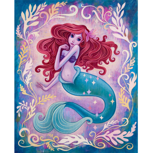 Mermaid - Full Round Drill Diamond Painting 30*40CM