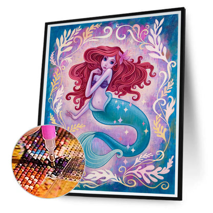 Mermaid - Full Round Drill Diamond Painting 30*40CM