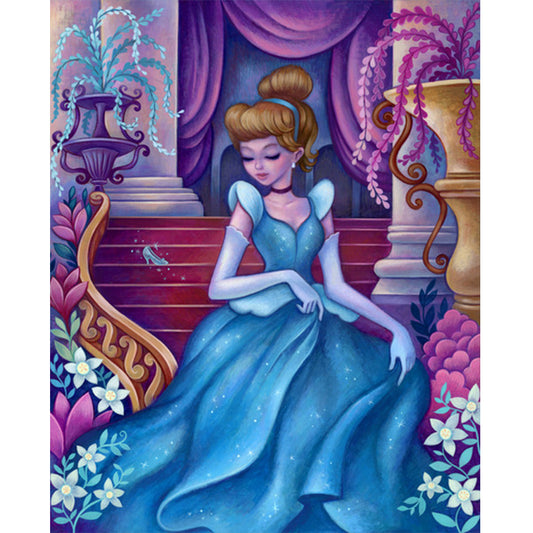 Cinderella - Full Round Drill Diamond Painting 30*40CM