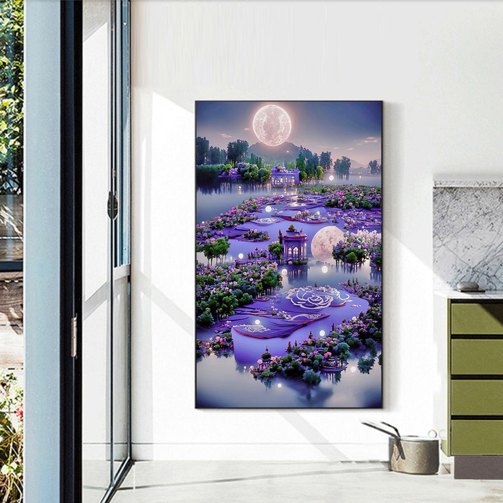 Garden Villa - Full Round Drill Diamond Painting 40*60CM