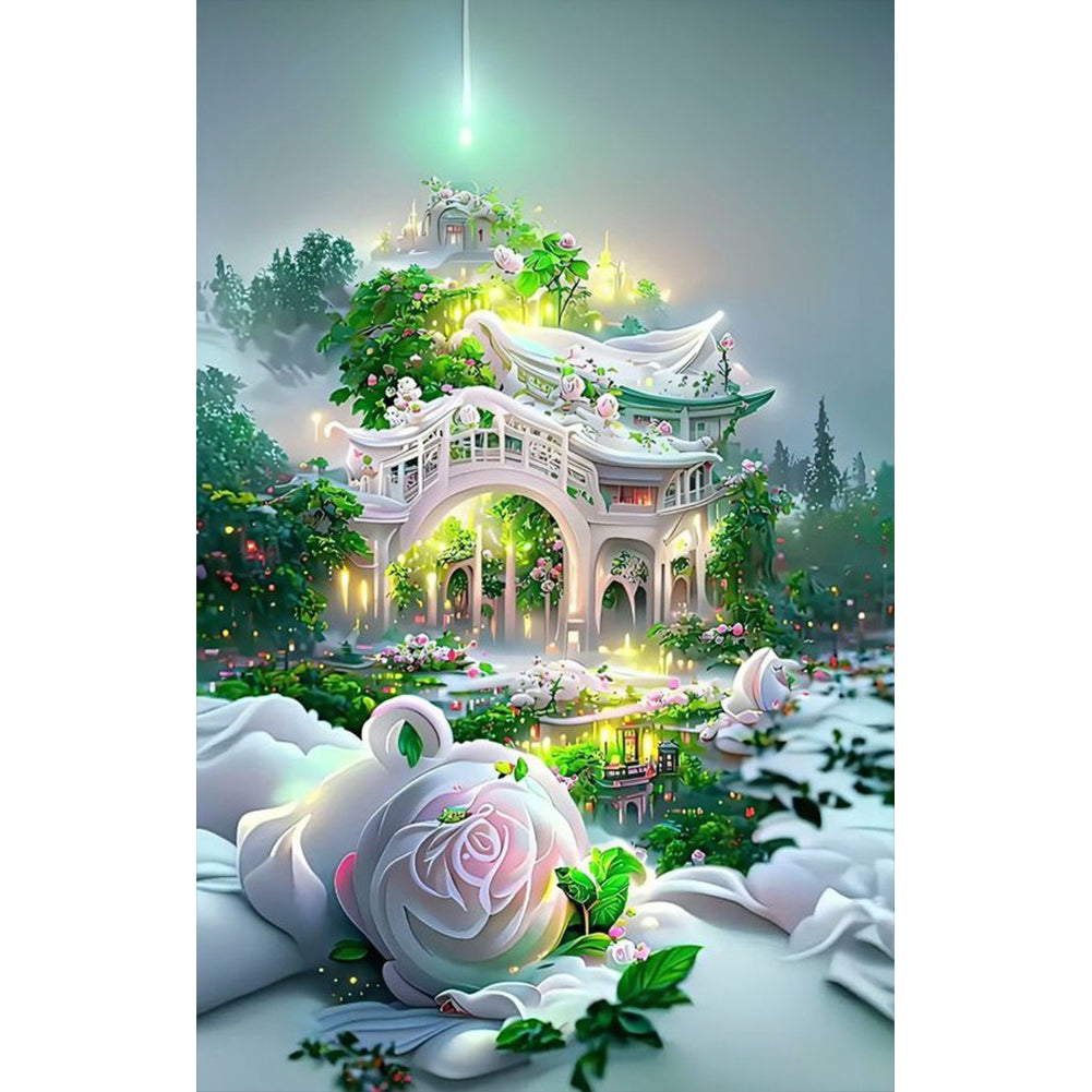 Garden Villa - Full Round Drill Diamond Painting 40*60CM