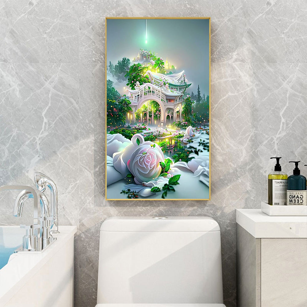 Garden Villa - Full Round Drill Diamond Painting 40*60CM