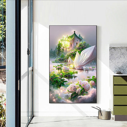 Garden Villa - Full Round Drill Diamond Painting 40*60CM