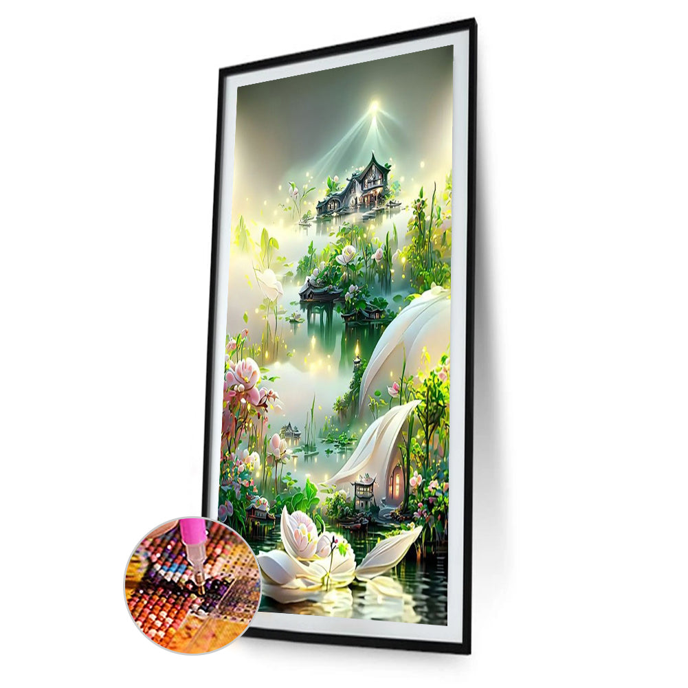 Garden Villa - Full Round Drill Diamond Painting 40*60CM