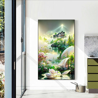 Garden Villa - Full Round Drill Diamond Painting 40*60CM