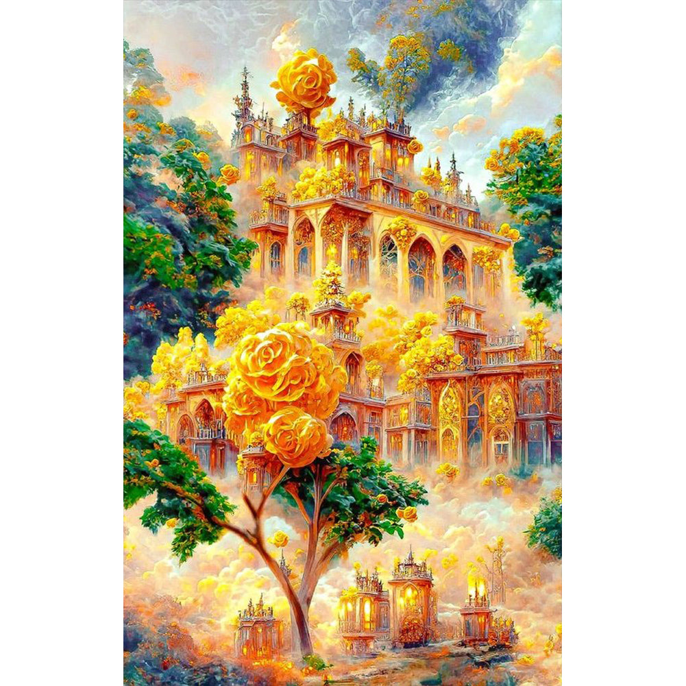 Garden Villa - Full Round Drill Diamond Painting 40*60CM