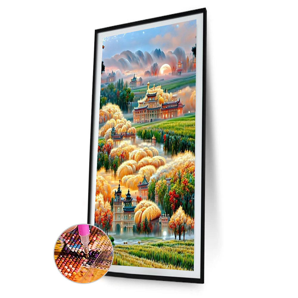 Garden Villa - Full Round Drill Diamond Painting 40*60CM