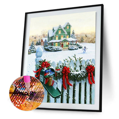 Christmas Snow Villa - Full Round Drill Diamond Painting 40*50CM