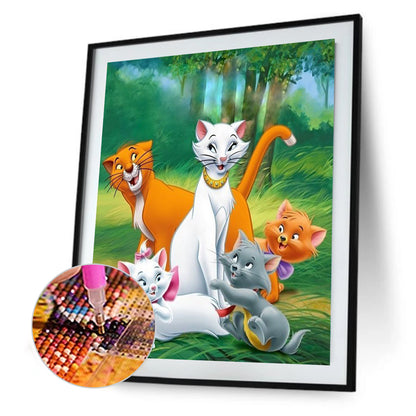 Cat Adventures - Full Round Drill Diamond Painting 40*50CM