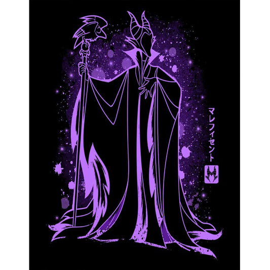 Evil Queen Silhouette - Full Round Drill Diamond Painting 40*50CM