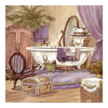 Tub - Full Square Drill Diamond Painting 30*30CM