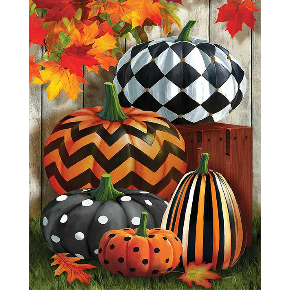 Halloween Pumpkin - Full Square Drill Diamond Painting 40*50CM