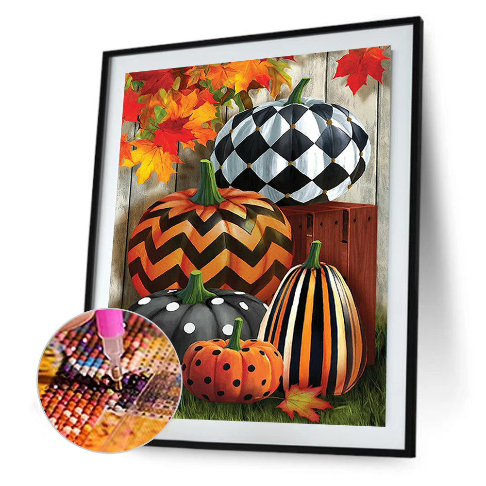 Halloween Pumpkin - Full Square Drill Diamond Painting 40*50CM