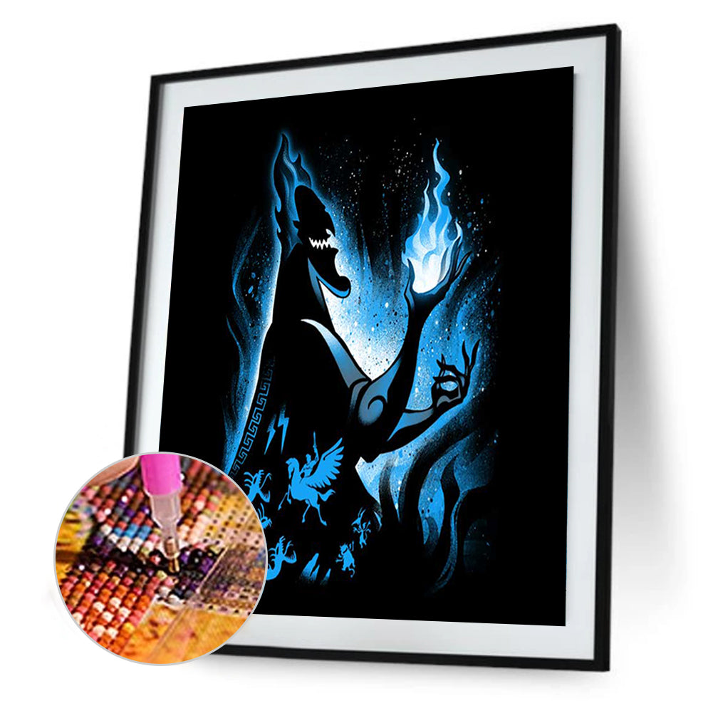 Hades Silhouette - Full Round Drill Diamond Painting 50*60CM