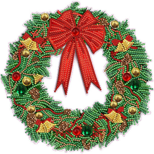 Christmas Wreath - Special Shaped Drill Diamond Painting 30*30CM