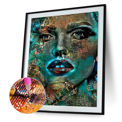 Artist Portrait Girl - Full Square Drill Diamond Painting 30*40CM