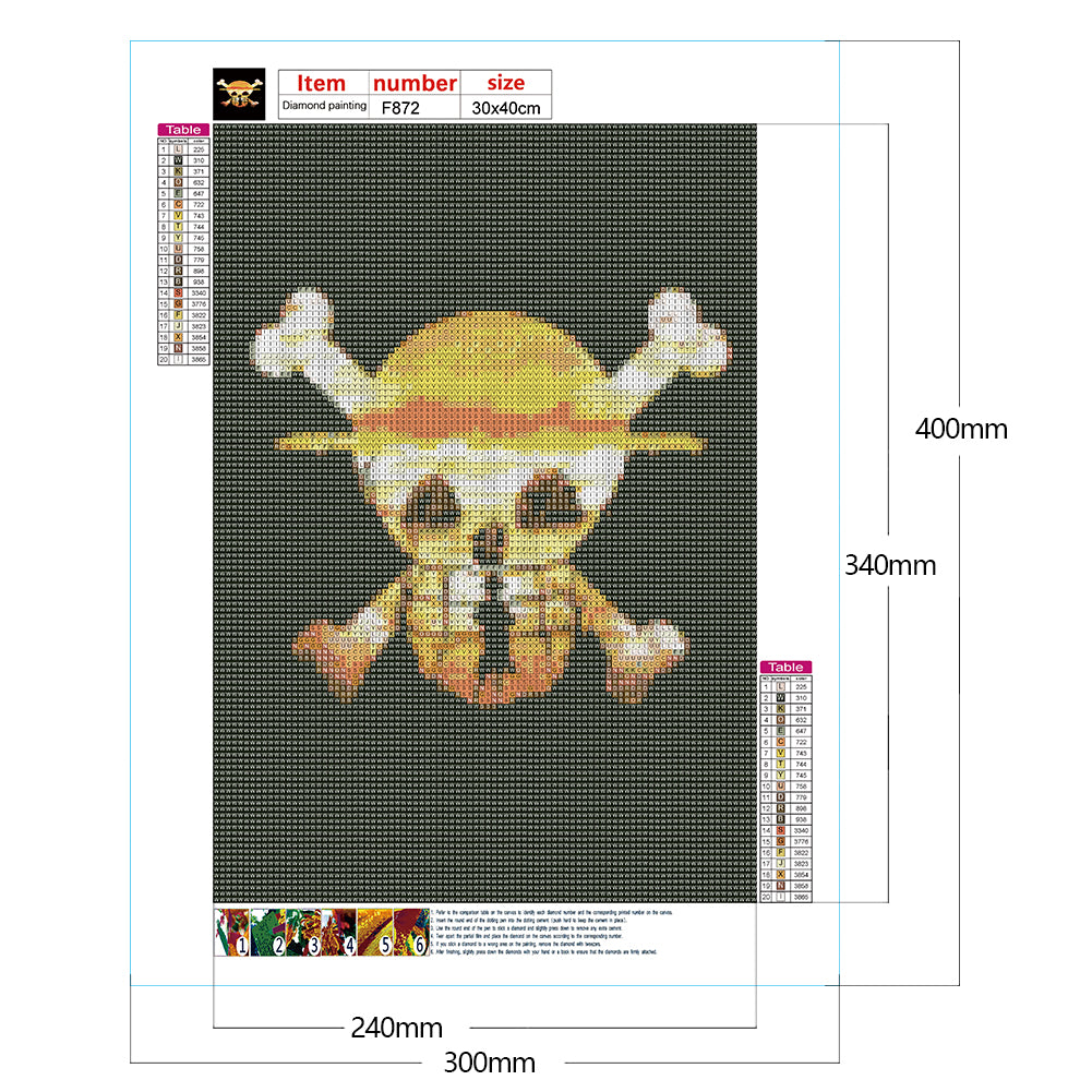 Skull - Full Square Drill Diamond Painting 30*40CM