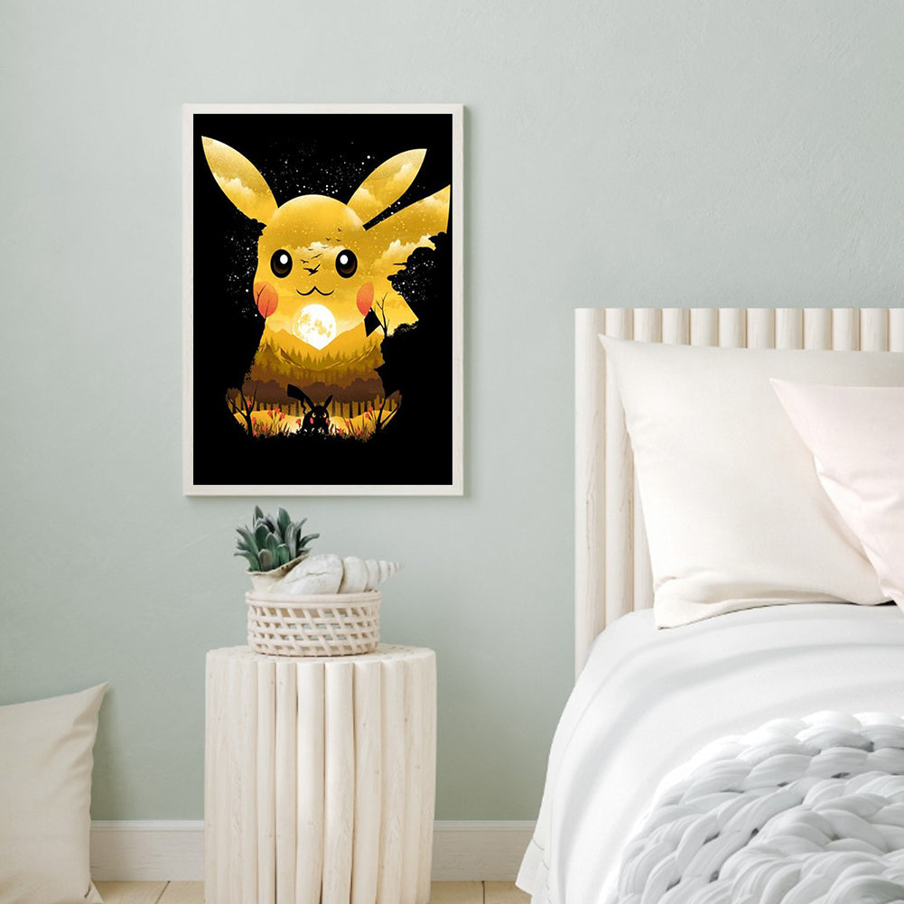 Pikachu - Full Square Drill Diamond Painting 30*40CM