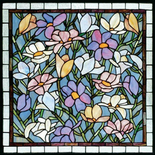 Glass Flower - Full Round Drill Diamond Painting 50*50CM