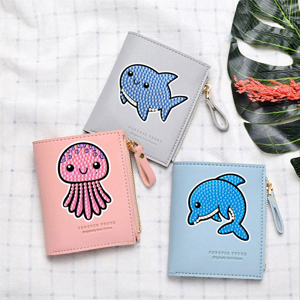 2pcs Gem Sticker Cartoon Animal DIY Paint by Numbers for Kids Adult Gift Rewards