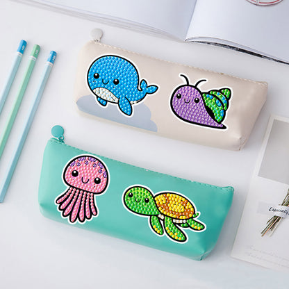 2pcs Gem Sticker Cartoon Animal DIY Paint by Numbers for Kids Adult Gift Rewards