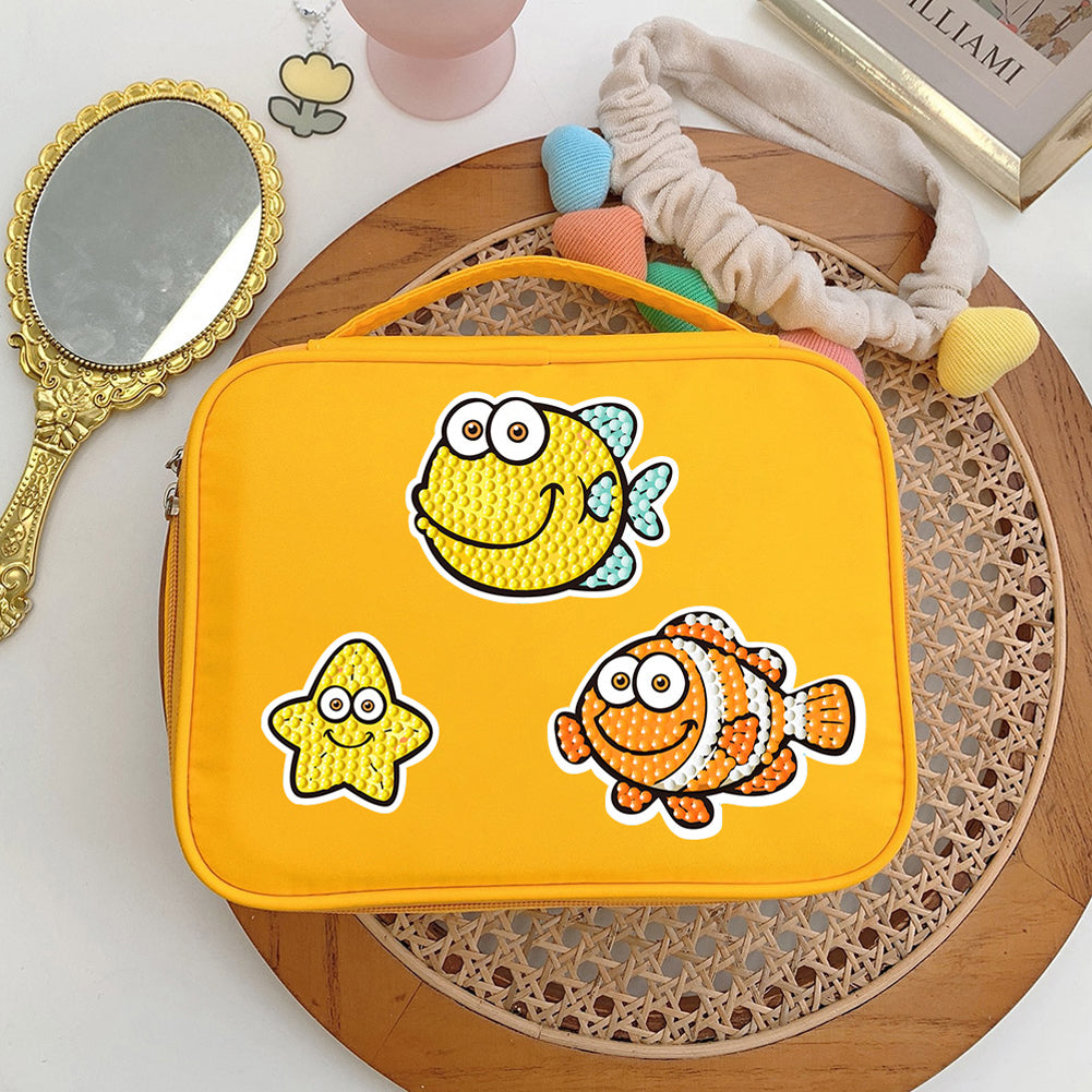 2pcs Gem Sticker Cartoon Animal DIY Paint by Numbers for Kids Adult Gift Rewards