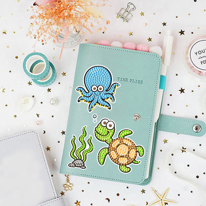 2pcs Gem Sticker Cartoon Animal DIY Paint by Numbers for Kids Adult Gift Rewards