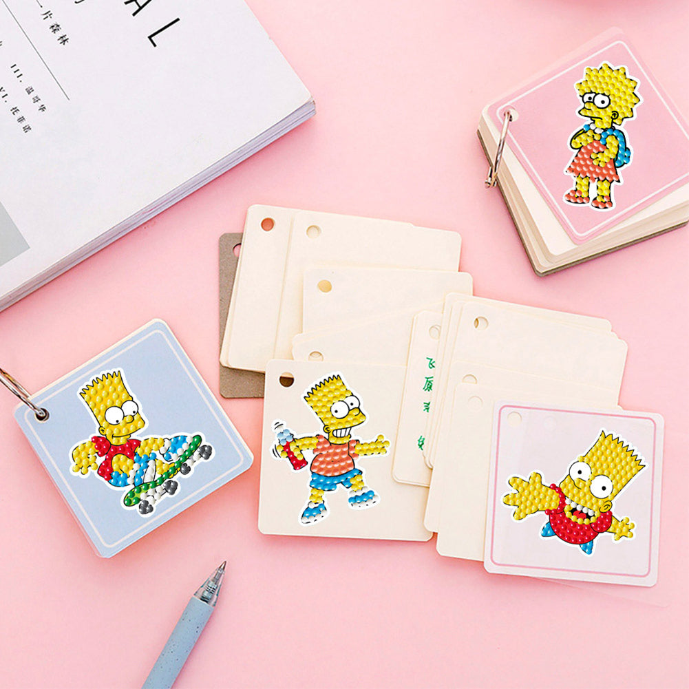 2pcs Gem Sticker Cartoon Animal DIY Paint by Numbers for Kids Adult Gift Rewards