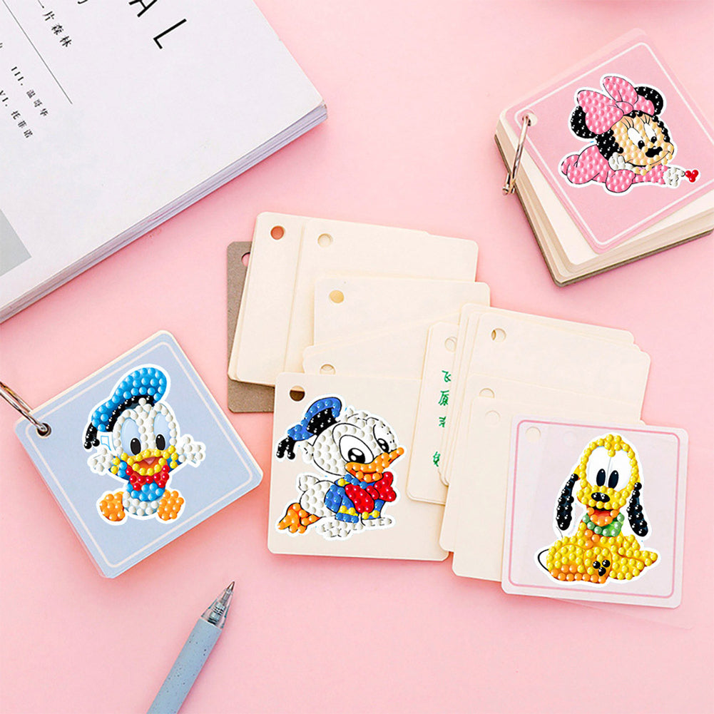 2pcs Gem Sticker Cartoon Animal DIY Paint by Numbers for Kids Adult Gift Rewards