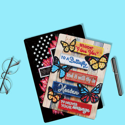 5D Partial Drill Notebook 50 Pages DIY No Line for Kids School Office Daily Uses