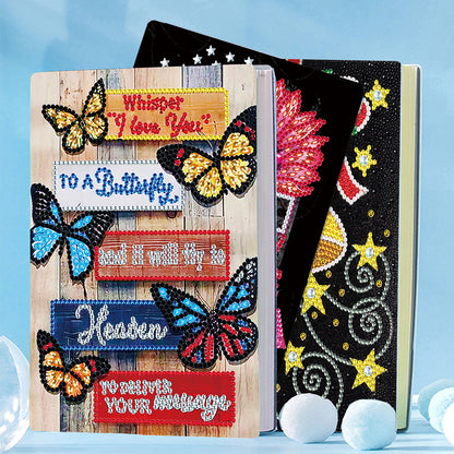 5D Partial Drill Notebook 50 Pages DIY No Line for Kids School Office Daily Uses