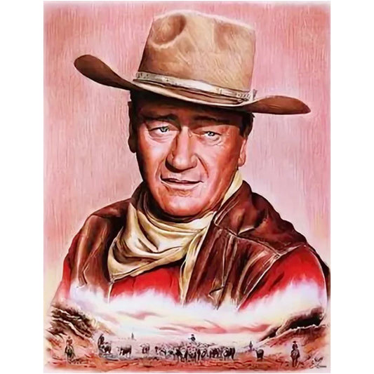 Cowboy - Full Round Drill Diamond Painting 50*60CM