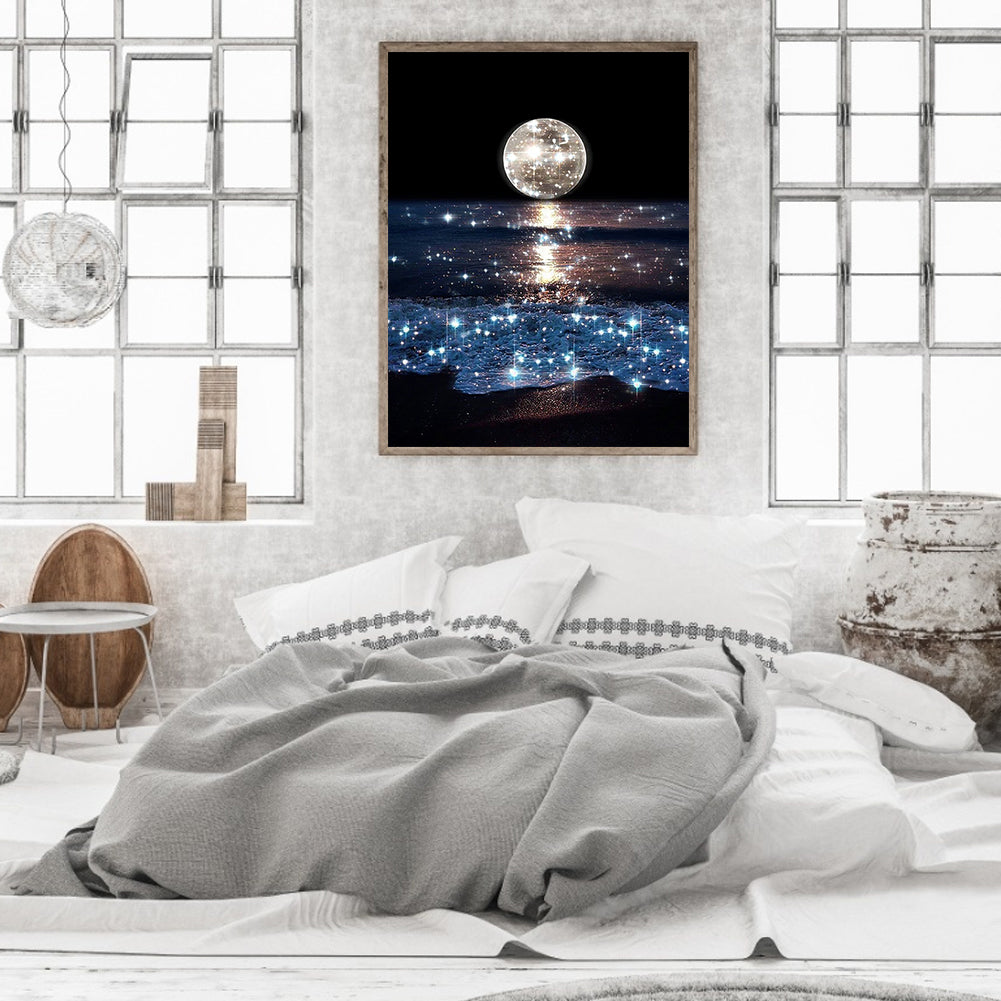 Romantic Beach - Full Round Drill Diamond Painting 40*50CM