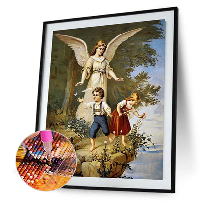 Angel And Child - Full Round Drill Diamond Painting 40*50CM