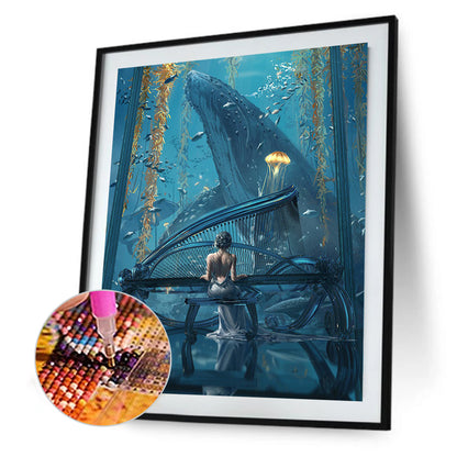 Ghost Knife Ice Princess - Full Round Drill Diamond Painting 40*50CM