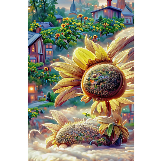 Sunflower Manor - Full Round Drill Diamond Painting 40*70CM