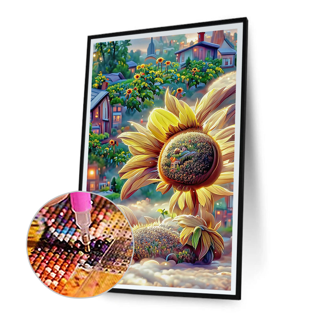 Sunflower Manor - Full Round Drill Diamond Painting 40*70CM