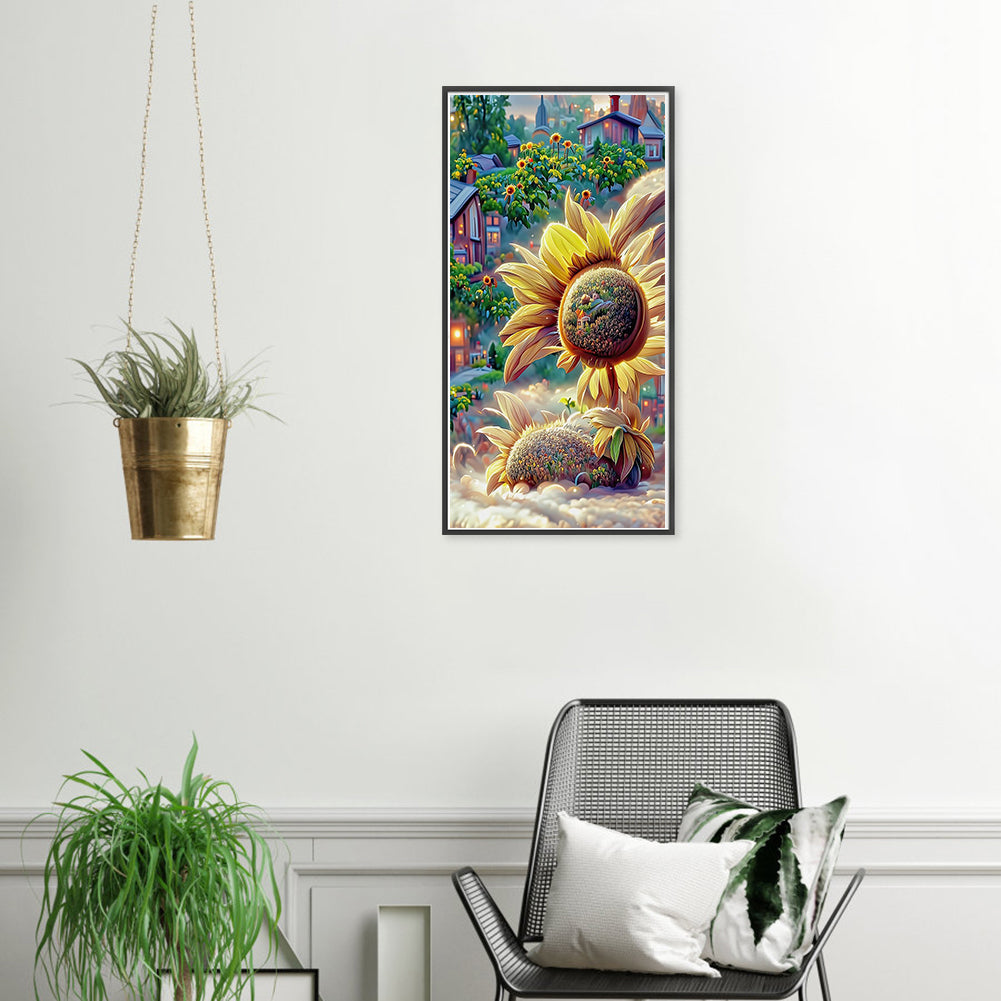 Sunflower Manor - Full Round Drill Diamond Painting 40*70CM