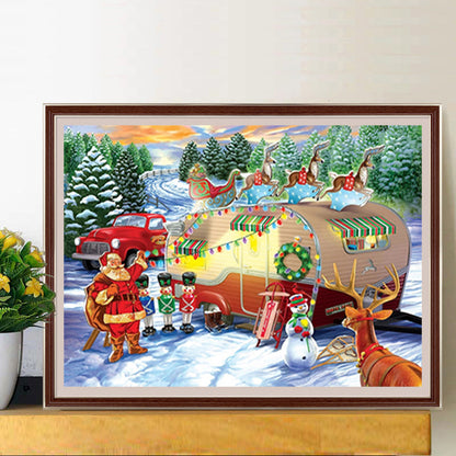 Christmas Village - Full Round Drill Diamond Painting 40*30CM