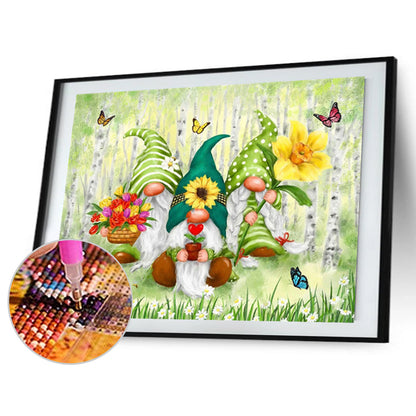 Garden Goblin - Full Round Drill Diamond Painting 40*30CM