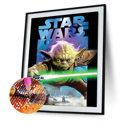 Star Wars: Yoda - Full Round Drill Diamond Painting 40*50CM