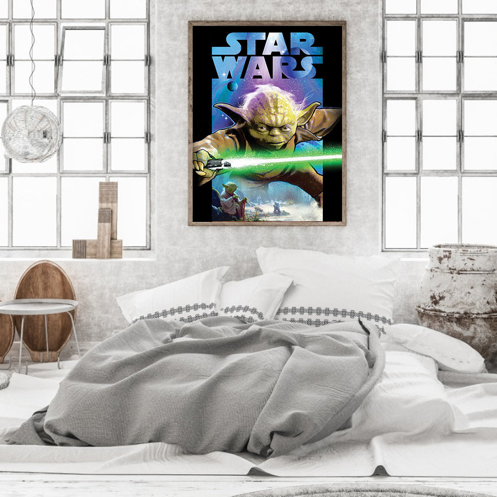 Star Wars: Yoda - Full Round Drill Diamond Painting 40*50CM