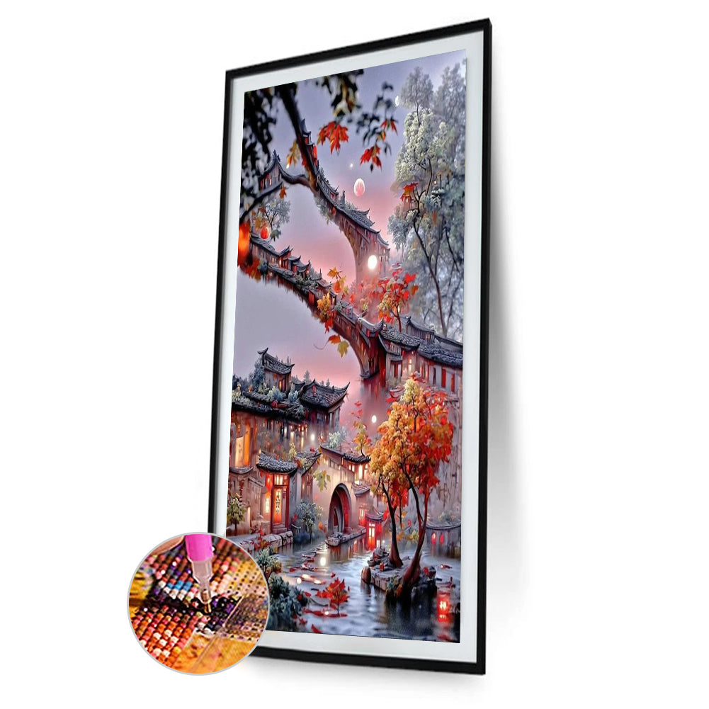 Flower Manor - Full Round Drill Diamond Painting 40*60CM