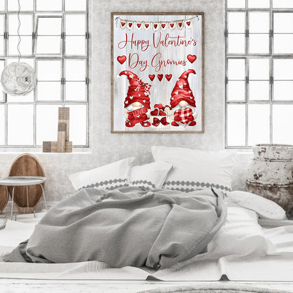 Valentine Gnome - Full Round Drill Diamond Painting 30*40CM