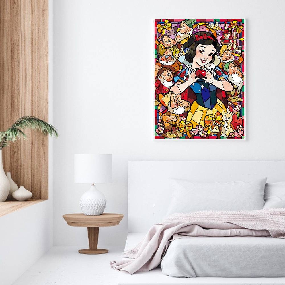 Snow White And The Seven Dwarfs - Full Round Drill Diamond Painting 30*40CM