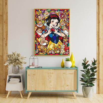 Snow White And The Seven Dwarfs - Full Round Drill Diamond Painting 30*40CM