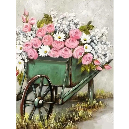 Bicycle Bouquet - Full Round Drill Diamond Painting 30*40CM